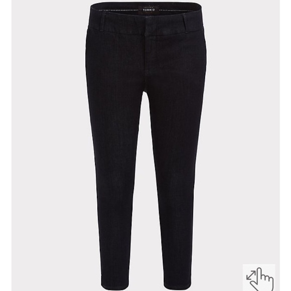 Torrid Crop Classic Skinny Trouser Jeans Dark Wash 18R 18 Regular V - Picture 3 of 8